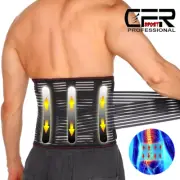 Lumbar Back Support Belt Lower Waist Pain Relief Double Pull Brace Men Women CFR