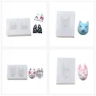 Clay Mold for Keychain Accessories Foxes Mask Craft Epoxy Resin Moulds