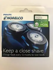 Philips Norelco Shaving Heads HQ 56 - 3 Cutters & 3 Combs (1 Set)