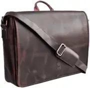 Leather Messenger Bag for Men 14 inch Leather Laptop Bag Vintage Crossbody Of...