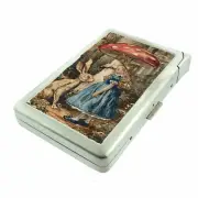 Mushroom Fairytale Wonder Alice Cigarette Case w/Built in Lighter Metal Wallet