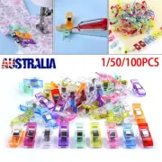50 / 100PCS Wonder Clips Crafts Fabric Quilting Crochet Plastic Sewing Tools DIY