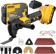 ALLOYPOWER 20V Cordless Oscillating Multi-Tool Kit, 22000 OPM, 4° Oscillating An