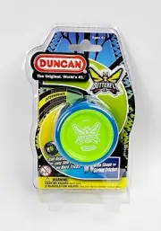 Yo Yo the Original Duncan Toys New Butterfly XT Intermediate Yo-Yo Green Blue
