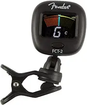 Fender FT-2 Professional Clip on Tuner for Acoustic Guitar, Electric Guitar, Bass, Mandolin, Violin, Ukulele, and Banjo