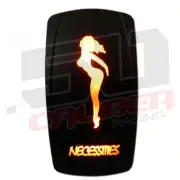 Necessities Orange Rocker Switch On/Off for Can Am Maverick Commander Polaris