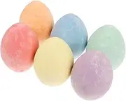 6Pcs Egg Shaped Drawing Chalks for Outdoor Graffiti Fun and Lightweight Chalks for Creative Art Play for Easter Activities