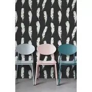 Feathers Home decor White feathers Non-Woven wallpaper Bird feathers wall mural