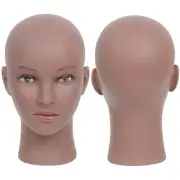 Made of PVC Mannequin Head Bald Afro Female Cosmetology Manikin Head for Wigs...