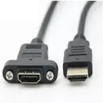 HDMI 公對母 耳孔螺絲 1.4版 長度1.5M 孔距27MM 鍍金延長線 (含稅)【佑齊企業 ICMORE】