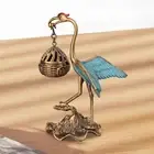 Crane Censer Cone Incense Holder Hanging Incense Burner for Farmhouse Yoga