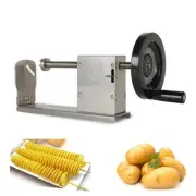 Manual Stainless Steel Spiral Cutter for Chips Hot Dogs and Fries