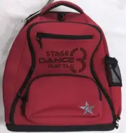 Girls Red Gymnastic Bag Cheer Dance Back Pack Rhinestone Rebel Athletic Dream