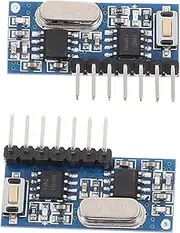 Mipcase 2pcs Wireless Receiver Module Compact Transmitter and Receiver Identification Module for Easy Setup Versatile Channel Output Compatible Chips