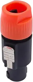 CCWUTQF Speaker Connector 4 Core Professional Audio Power Plug Speakon Connectors(T-Orange)