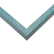 20x15 Shadow Box Frame Blue | 1.125 inches Deep Real Wood Rustic Shadowbox Displ