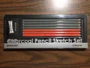 Charcoal Pencil Sketch Set 12 pc Set
