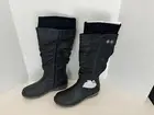 Bucco Womens Boots Cory Black Tall Faux Leather Size 8 Brand New in Original Box