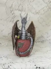 SILVER AND COPPER MOSCOW MULE DRAGON MUG 7.5" TALL 4" LONG 4" RD 14964 NEW