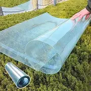 Polycarbonate Greenhouse Panels, Roof Transparent Insulation Lighting Panels, Rainproof Greenhouse Shed Balcony Awning Cover, Suitable For Outdoor Glass Panel Replacement Shed Solid, Can Be Cut(1.2X8m