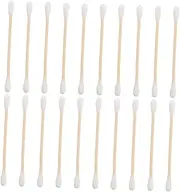 VALICLUD 500pcs Double-ended Cotton Sticks for Ear Cleaning Makeup Household Use Cotton Buds with Wooden Sticks for Baby