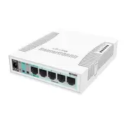 Mikrotik RB260GS 5x Gigabit Ethernet Smart Switch, SFP cage, plastic case, SwOS
