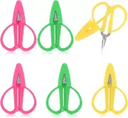 6Pcs Mini Scissors Set Travel-Sized Tiny Small Scissors with Cover 2.56 X 1.65 I