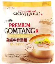 Paldo Premium Gomtang Instant Beef Noodles 4.41 oz x 4 Packs (Pack of 6)~10/2025