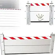 Flood Barriers for Home - Garage Water Barrier/Reusable Flood Outdoor Removable Temporary Dams Heavy Duty Aluminum Baffle(195x60cm)