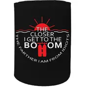 Alcohol Stubby Holder - The Closer I Get Bottom Scuba Diving - Funny Novelty Birthday Gift Joke Beer