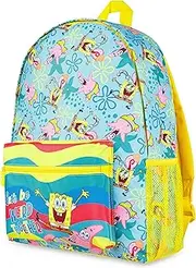 [SPONGEBOB SQUAREPANTS] Children's Backpack – Backpack Children Boys with Large Main Compartment + Padded Back Travel, multicoloured, Einheitsgröße, casual