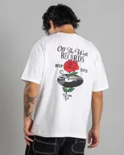 [Vans] Vans Men's Deep Cuts T-Shirt in White Size Medium M White