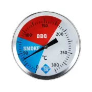 Mini BBQ Grill Oven Cooking Stainless Steel Thermometer Gauge Kitchen Tool