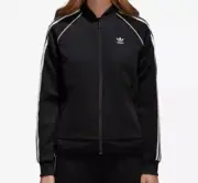 adidas Originals Women's adicolor Superstar Three-Stripe Track Jacket Black S