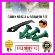 AUS! 3 in 1 Silicone Caulking Finisher Tool Nozzle Spatulas Filler Spreader Tool