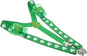 [ANDRESLAD] Patrick's Day Suspenders Festive Y-back Elastic Braces for Men Irish Style Decor