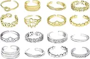 [MAGIDOVE] 24PCS Adjustable Toe Rings for Women Open Toe Ring Knot Toe Ring Summer Beach Foot Jewelry