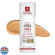 EltaMD UV AOX Elements Tinted Mineral Face Sunscreen Lotion, Tinted Moisturiz