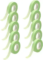 FOYTOKI 10 Rolls Eyelash Extensions Supplies Lash Pallet for Lash Extensions Tweezers Ribbon Glue for Lash Extensions Green Tape Lashes Curl Patches Clear Bond Non-Woven Fabric
