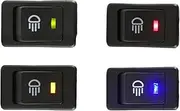 Multifunctional 1 Pcs Rocker Switch ASW-17D L-ed Car Modification Fog Light Switch Warped Plate Boat Headlight 12VDC 35A DPST 4P with Led Easy Installation