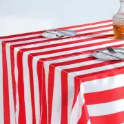 RED WHITE 12x108" Satin Stripes Table Top Runner Wedding Party Decorations