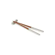 Solid Nickel-Plated Pair Chopsticks Rest