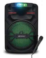 Emerson Portable 12in Bluetooth Party Speaker with Disco Lights