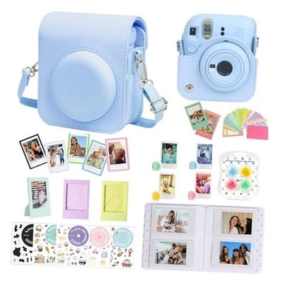 Accessories for Fuji Instax Mini 12 Camera, Accessory Bundle Pastel Blue