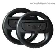 2pcs SND-399 Switch Game Steering Racing Handle Steer Wheel Holder For Nintend Switch NS Joy-Con Controller-Black