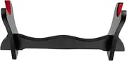 ARTSEWPLY Desktop Flute Display Holder Wooden Swords Storage Rack for Flute and Sword Showcase Durable Design Easy to Use for Home Decor and Display Needs