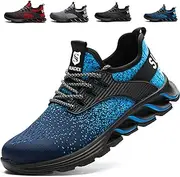 [SUADEX] Steel Toe Sneakers for Men Women Indestructible Steel Toe Shoes Lightweight Safety Shoes Puncture Proof Work Shoes Composite Toe Shoes