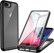 CENHUFO Compatible with iPhone 7 Plus/ 8 Plus/6S Plus/6 Plus Case Built-in Screen Protector Shockproof Clear Cover 360° Full Body Protective Case for iPhone 7 Plus/ 8 Plus/6S Plus/6 Plus