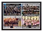 Framed 2021 2022 2023 2024 Penrith Panthers NRL Premiers 4 Peat Poster 62 x 44cm