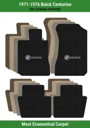 Lloyd Velourtex Mat Set for '71-76 Centurion w/Shield 3 w/Silver on Graphic Buic